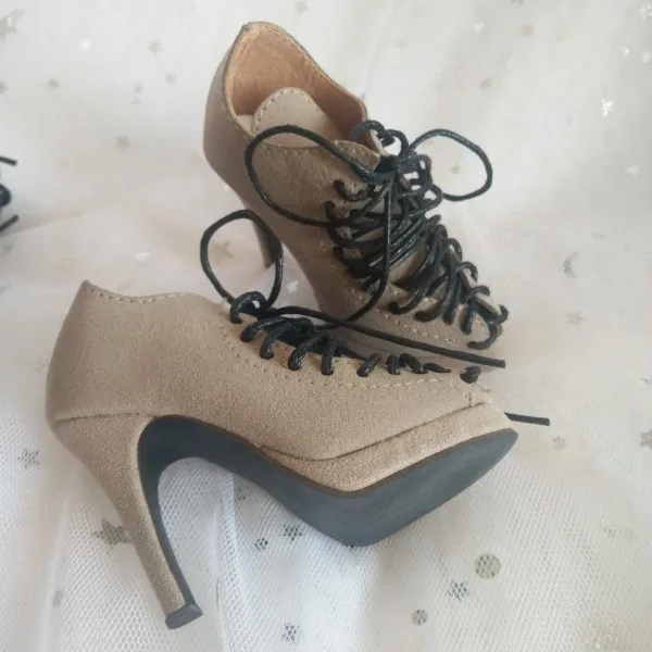 bjd high heel shoes gray color sd10