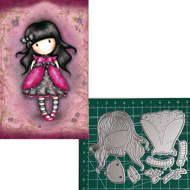 

Metal Cutting Dies Little doll Animal 2019 Scrapbooking Craft Dies Cut Stamps Embossing Stencils Invitation Card