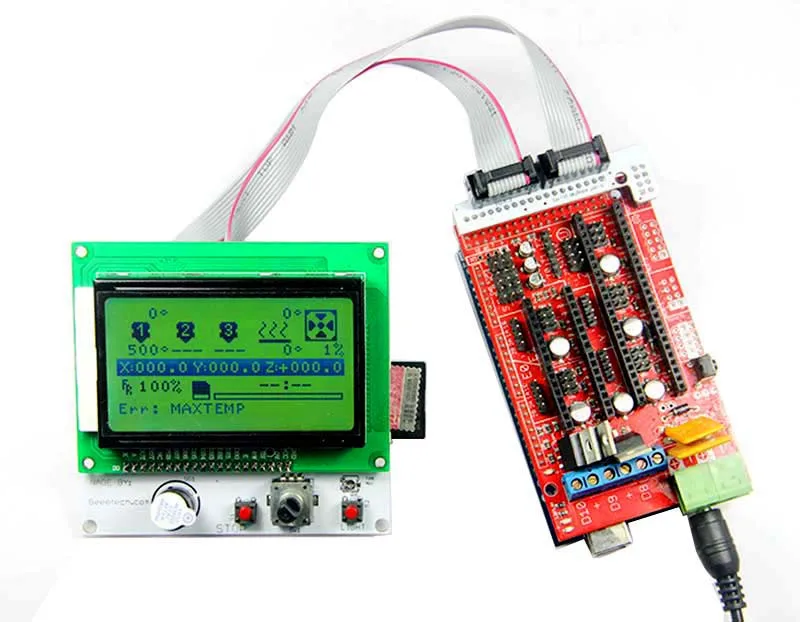 Плата управления Reprap Square LCD12864 для 3d принтера Ramps1.4/сангвинолу/Megatronics/Rambo|reprap 3d|control