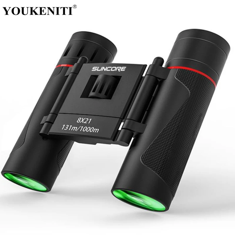

12X26 High Power Binoculars Compact Folding Travel Mini Binocular BAK4 Prism Glasses Protable Telescope For Hunting Travel