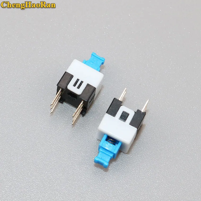 

ChengHaoRan 10-50pcs 7*7mm Self lock push button switch self-locking switch push button tact swith 6pin size 7*7