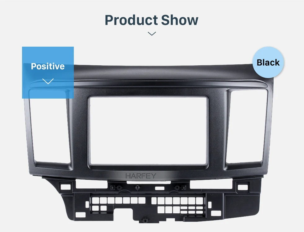 Harfey автомобиль 2DIN авто радио покрытие для стереосистемы рамка отделка комплект для Mitsubishi Fortis& Lancer 2010 Авто установка CD панель фасции Dash