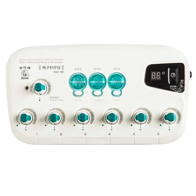 6 Output CFDA EMS TENS unit waist back body massage machine Health multi-functional acupuncture stimulation Muscle relaxation