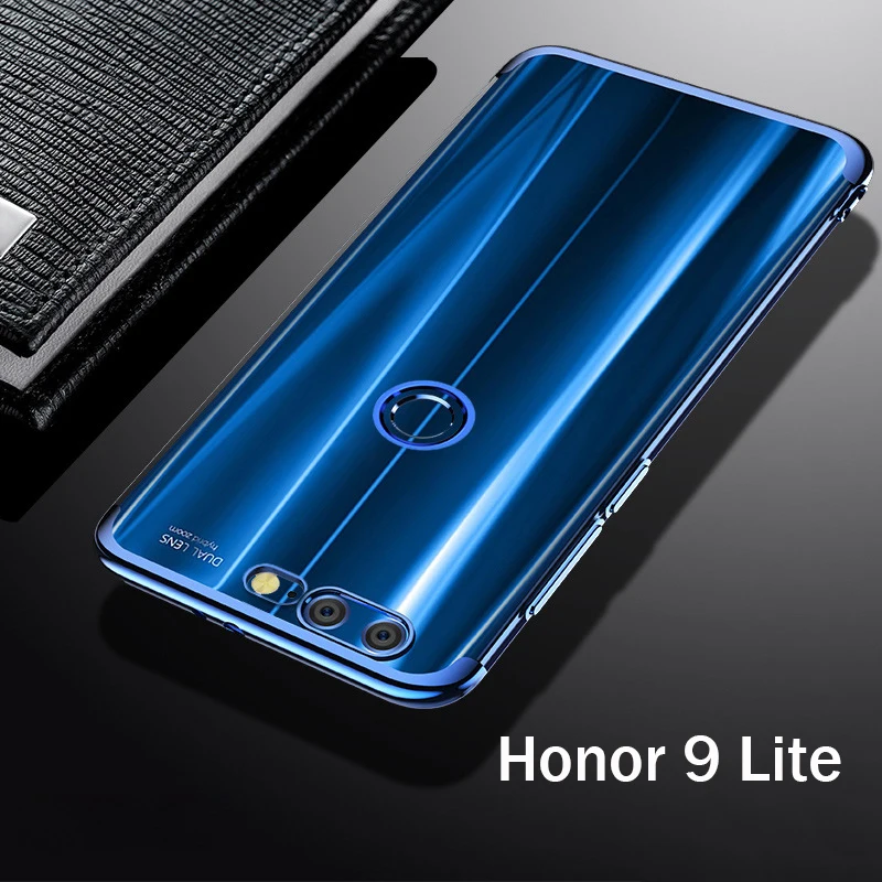 

WeeYRN Honor 9 Lite Laser Plating Case Transparent Soft TPU Back Cover Phone Case For Huawei Honor 9 Lite Ultrathin Silicon Case