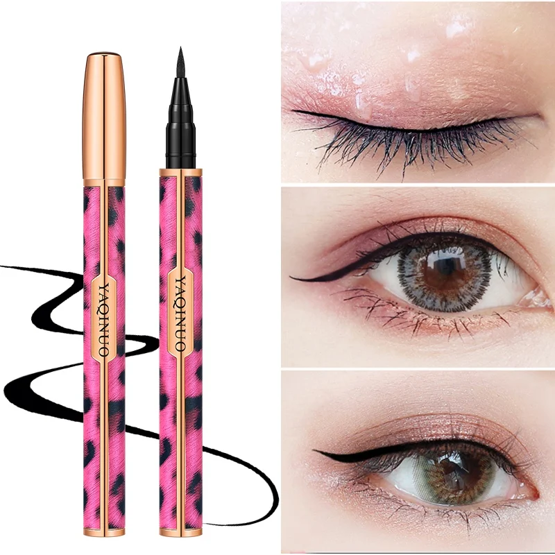

2019 Professional Eyes Makeup Leopard Eyeliner Pencil Sharpen Liquid Waterproof Black Eye Liner Maquiagem Cosmetic Tool