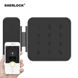 Шерлок G1 Smart Lock безопасный Стекло пароль блокировки дверей Office Keyless цифровой электрический замок Bluetooth встроенным замком приложение