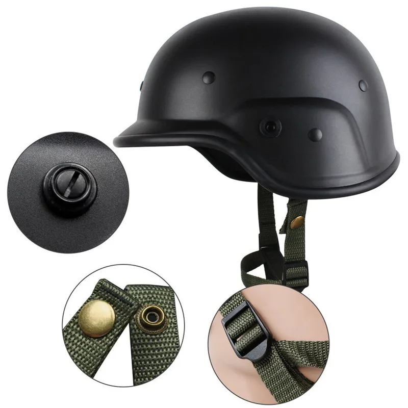 Tactical Military Airsoft M88 PASGT Kelver Helmet with Clear Visor Personnel Armor System for Groun