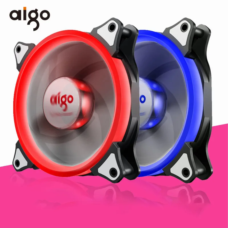 

Aigo 120mm Aurora PC Fan Computer Case Cooling Fan Hydraulic Bearing Fan 12V Mute Cooling Fan for Computer Ventilador PC Cooler