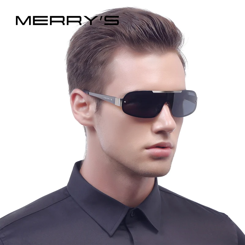Мужские классические солнцезащитные очки MERRYS поляризованные HD со встроенным