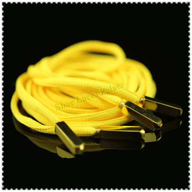 7 цветов) овальный обувь со шнуровкой с золотыми металлическими наконечниками спортивные шнурки теннисные туфли шнуры красный белый желтый Shoestring