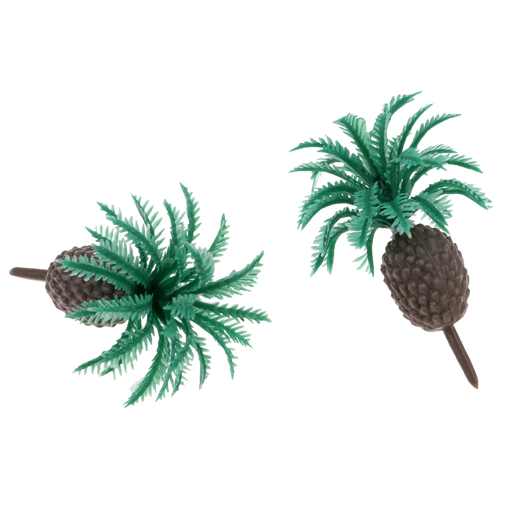 10x Miniature Sago Cyca Tree Model N Z Scale Train Railway Scenery 1/200/1/300/1/500
