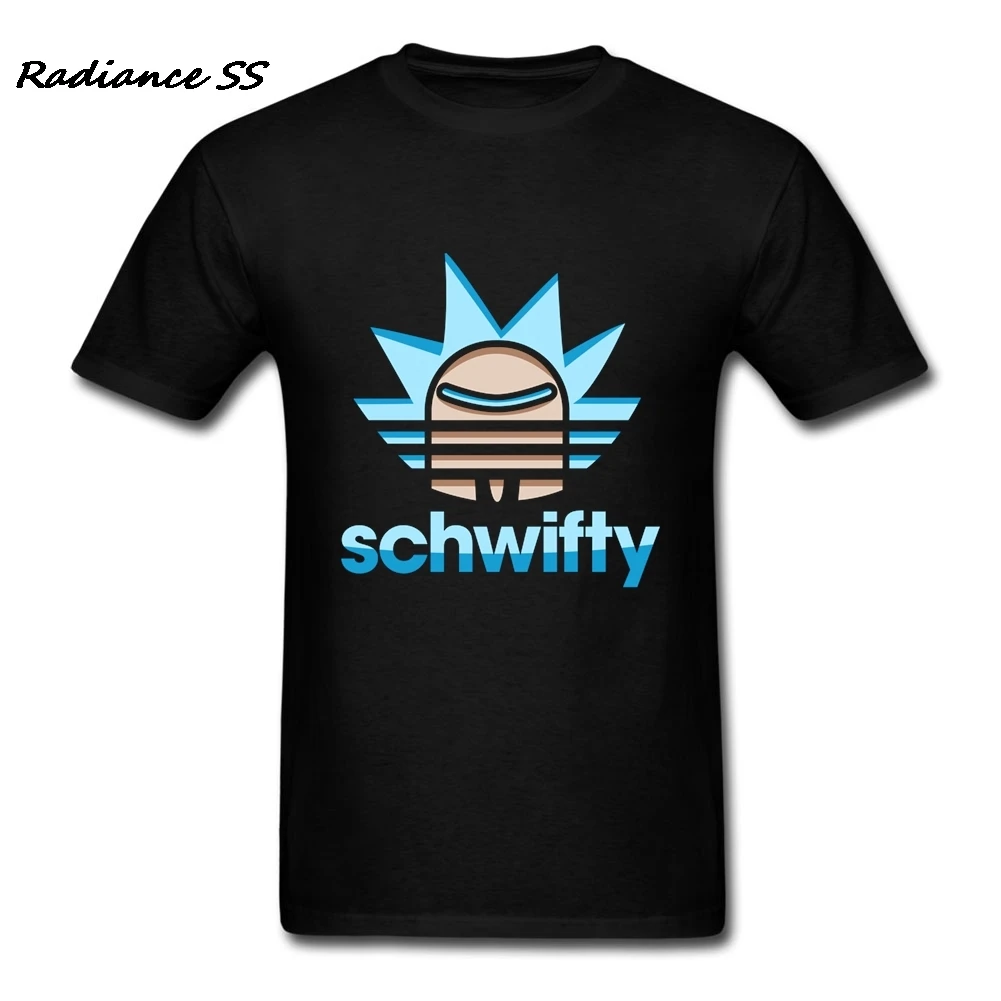 Брендовая одежда мужская футболка высокое качество с надписью Schwifty Рик и Морти