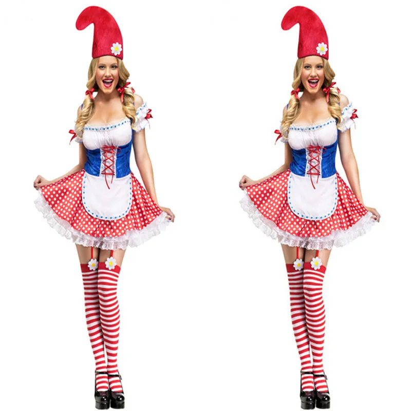 aliexpresscom buy hot sale womens sexy garden gnome costume carnival party cosplay fantasia halloween costumes for women from reliable garden gnome - Garden Gnome Costume aliexpresscom buy hot sale womens sexy garden gnome costume carnival party cosplay fantasia halloween costumes for women from reliable garden gnome - Garden Gnome Costume