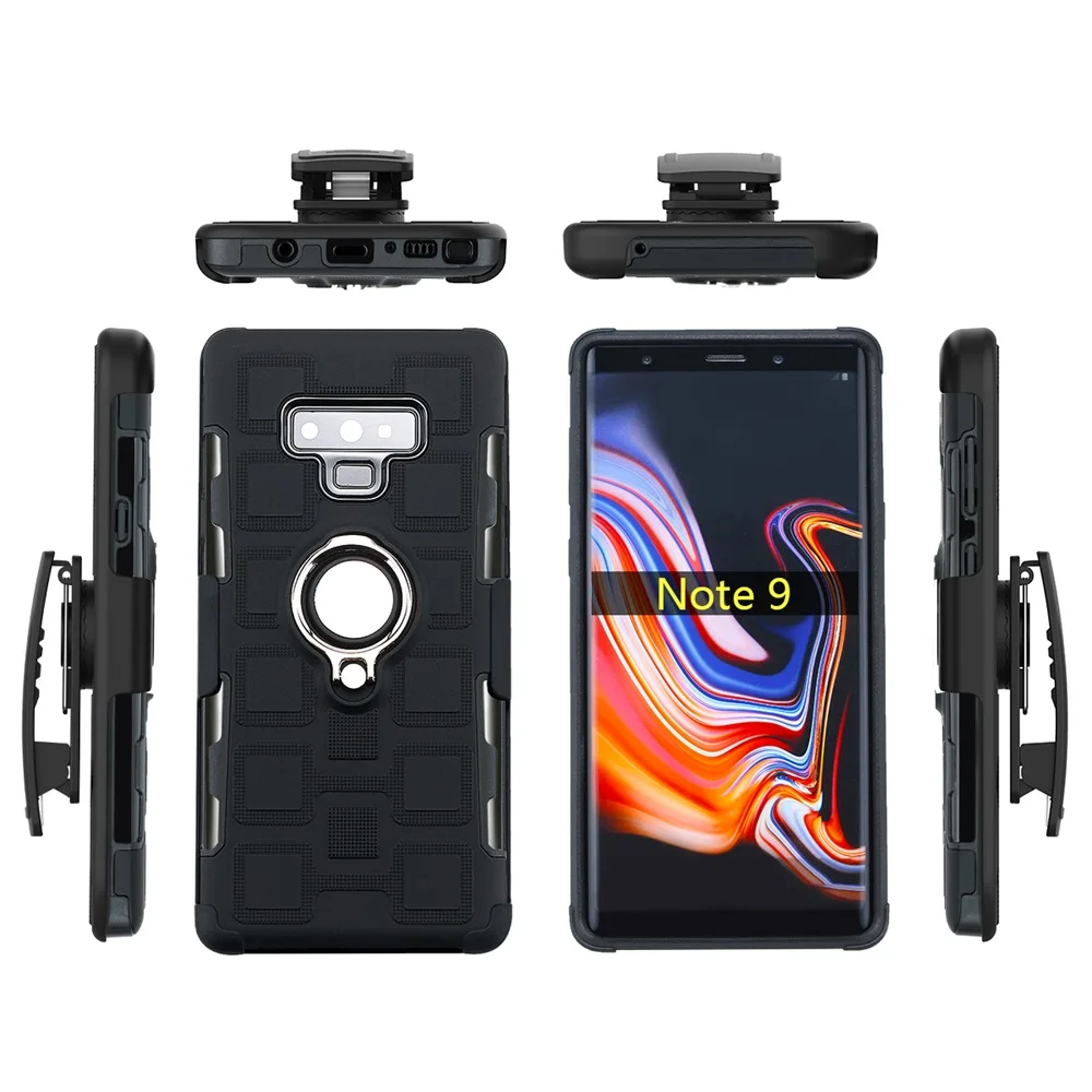 3 в 1 Броня Крышка для samsung S8 S9 S10 плюс E примечание 9 8 A3 A5 A7 2017 A8 A9 2018 J3 J4 J6 J2 Pro J8 палец