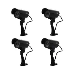 2 шт. видеонаблюдения поддельный обманный ИК светодиодный камера s-Night/дневное видение вид пуля система видеонаблюдения CCD имитация манекен