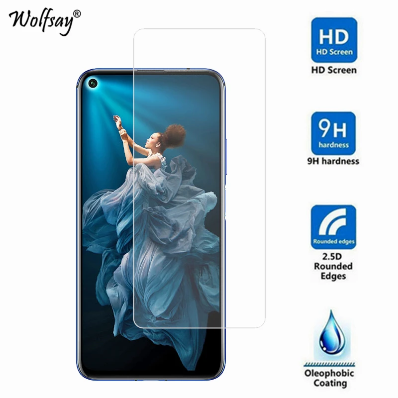 2 шт. Защитное стекло для экрана Huawei Honor 20 закаленное стеклянная пленка телефона