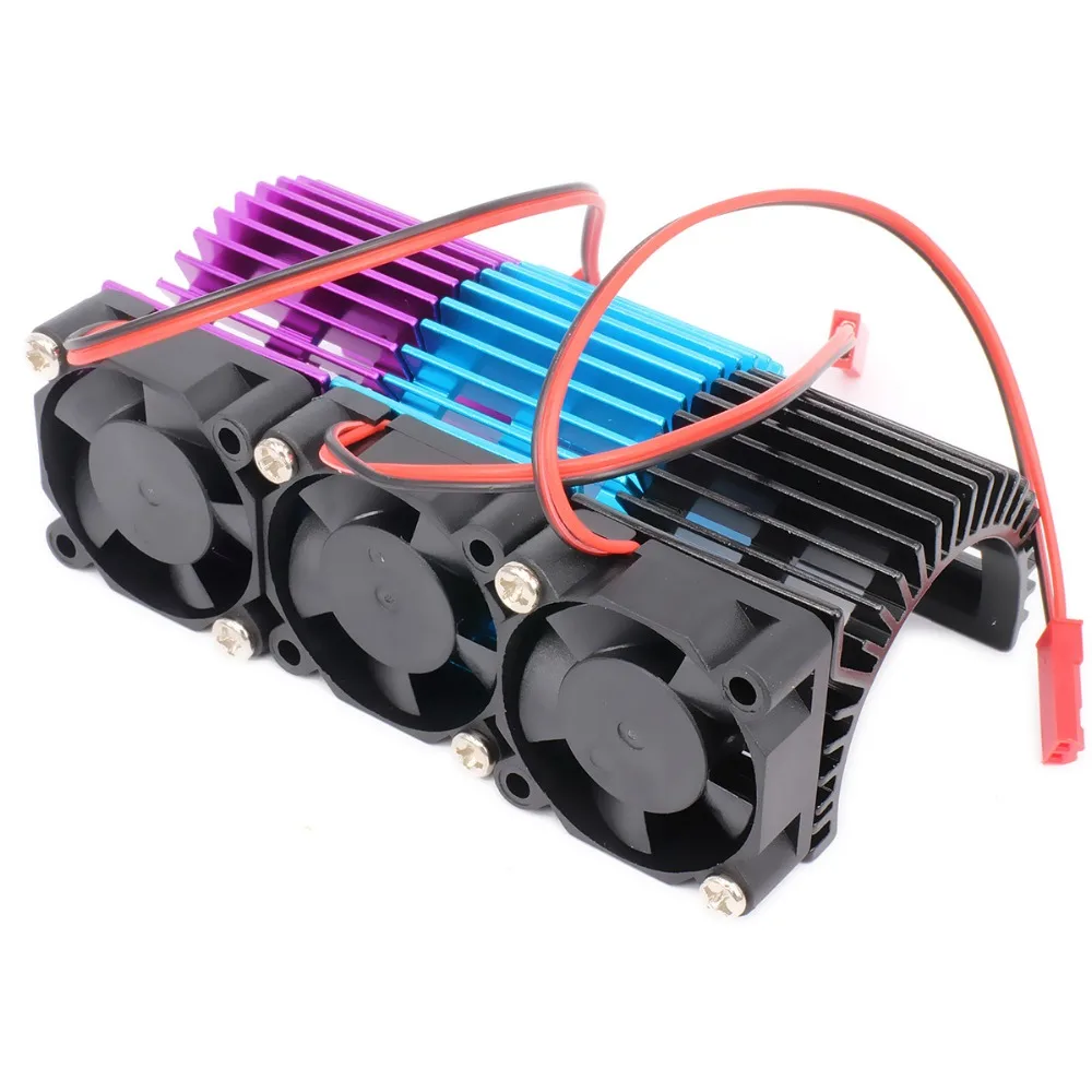 

540/545/550 Size Motor Heat Sink Heatsink With Fan Cooling Side Vent 6v JST For 1/10 RC Hobby Model Car HSPHPIWltoysHimotoTamiya