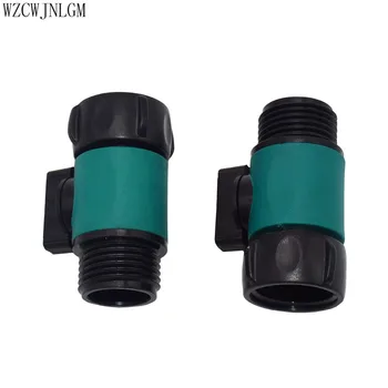 

2Pcs Garden Hose Valve Tap Pipe Compatible 3/4" 2-Way Connector Valve Fitting Adapter Tool Watering Supplies