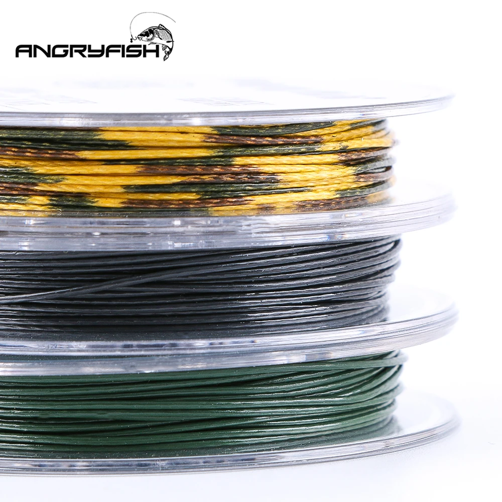 Angryfish 15m Carp fishing line Coated Hook Link 15LB 25LB 35LB Angryfish 15m Carp fishing line Coated Hook Link 15LB 25LB 35LB