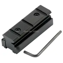 С креплением типа «Ласточкин хвост» Вивер Пикатинни База для переходника 11 мм до 20 мм Тактический лазерный направляющая для прицела продлить крепление