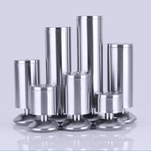 4 шт Кабинет Регулируемые ножки мебель из нержавеющей стали диван ножки для мебели аксессуары кровать ТВ шкаф ноги круглая скобка 10 см