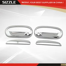 97 98 99 00 01 02 03 F150 Expedition 2D Door Handle Cover With PSKH No Key Pad For Ford F150 Parts Chromium Styling