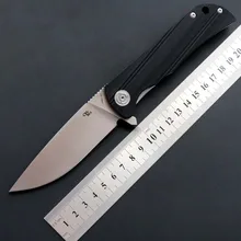NEW CH3001-G10 Flipper Folding Knife D2 blade Ball Bearing G10+steel Hhandle Camping Hunting Outdoor Pocket Knives EDC tools ch3505 g10 flipper folding knife d2 blade ball bearings g10 steel handle outdoor camping hunting fruit pocket knives edc tools