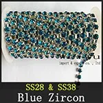 Rhinestone Chain Blue Zircon xzs003