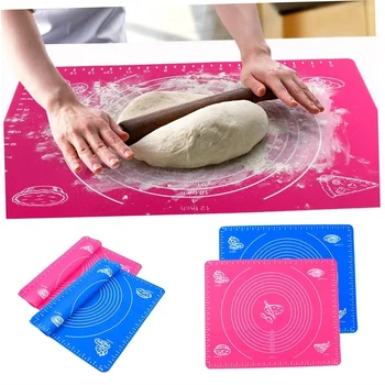 

Silicone Roll Cut Mat Rolling Cutting Pad Fondant Cake Dough Decorating Tool