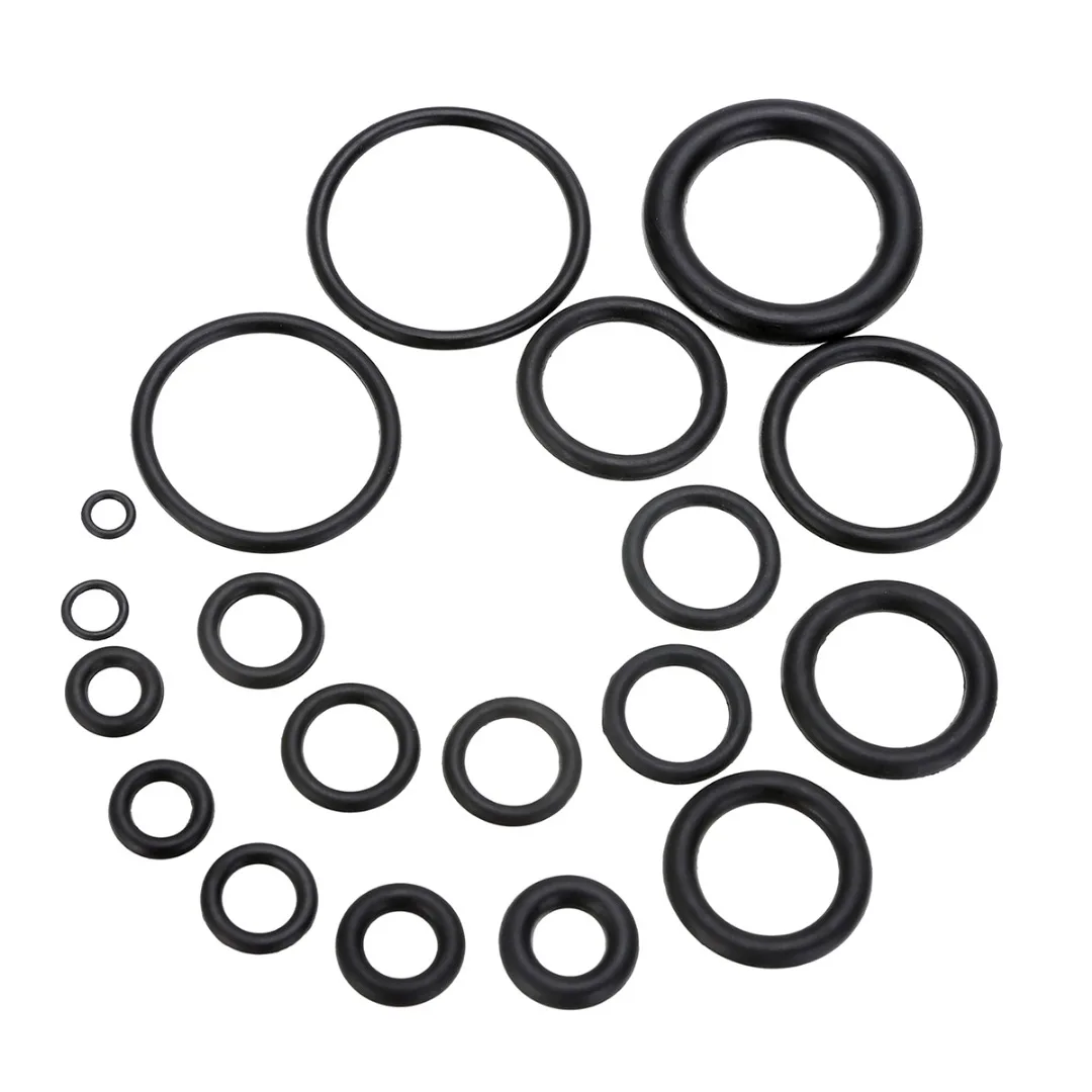 225x Rubber O Ring O-Ring Washer Seals Gasket Assortment Black for Car 18 Sizes