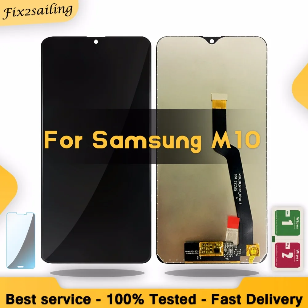 100% новый ЖК-дисплей для Samsung Galaxy M10 2019 SM-105 M105F M105DS сенсорный экран дигитайзер в