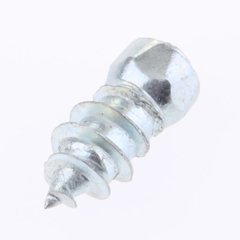 Set of 100 15mm Universal Stud Screw Car SUV ATV Anti-Slip Anti-ice Screw Wheel Tyre Spikes Trim JX6*6-H15