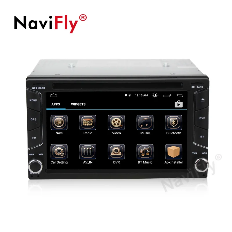 Top NaviFly 2Din Universal Android 8.1 Car GPS RDS Cassete for Nissan Toyota Peugeot KIA Car radio bluetooth ipod 4G wifi DVR camera 1
