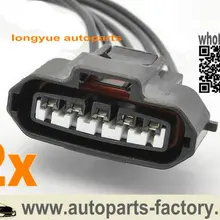 Longyue 2 шт. 2001-2007 6.6L DURAMAX Массовый датчик воздушного потока LB7 LLY LBZ ремонтный Разъем косичка 12"