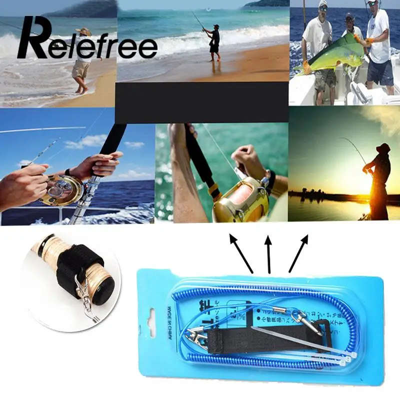 

Coiled Missed Rope Fish Rod Protector Safety Elastic Spring Line Cord Fishing