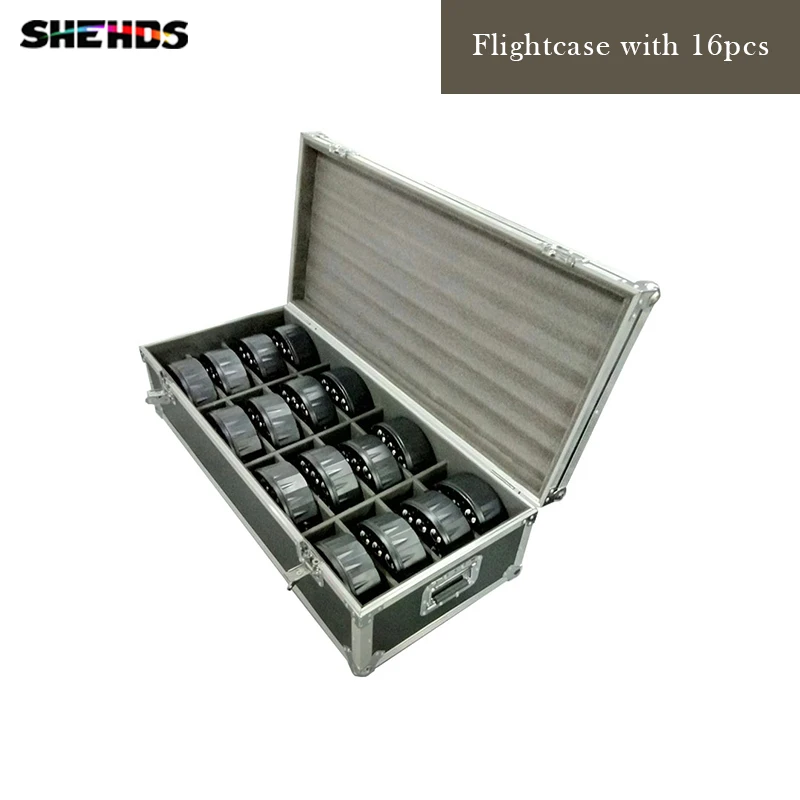 

Flight Case with 16 pieces LED Fat Par 9X12W LED Light RGBW 4IN1 LED Light Stage DJ Light DMX Led Par Party Lights