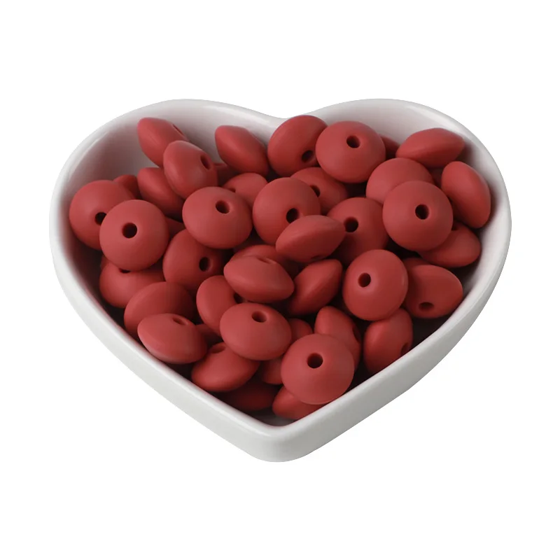 KAT029-50 BOBO. BOX 100 шт Силиконовые Бусины чечевица 12 мм детские игрушки для прорезывания зубов, не содержащие БИСФЕНОЛ Силиконовые Прорезыватели DIY ожерелье ювелирные изделия жемчуг уход за ребенком - Цвет: KAT029-50