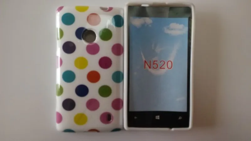 Nokia Lumia 520 Polka Dots Case (3)