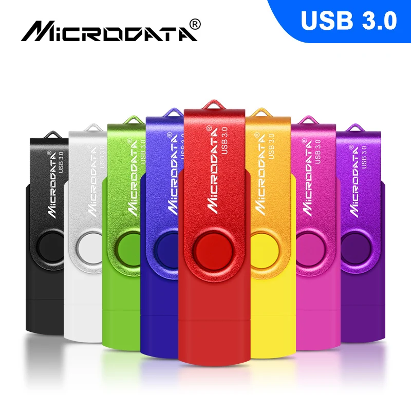 USB-флеш-накопитель OTG 2 в 1 USB 128 Type-C Micro ГБ 64 32 16 | Компьютеры и офис