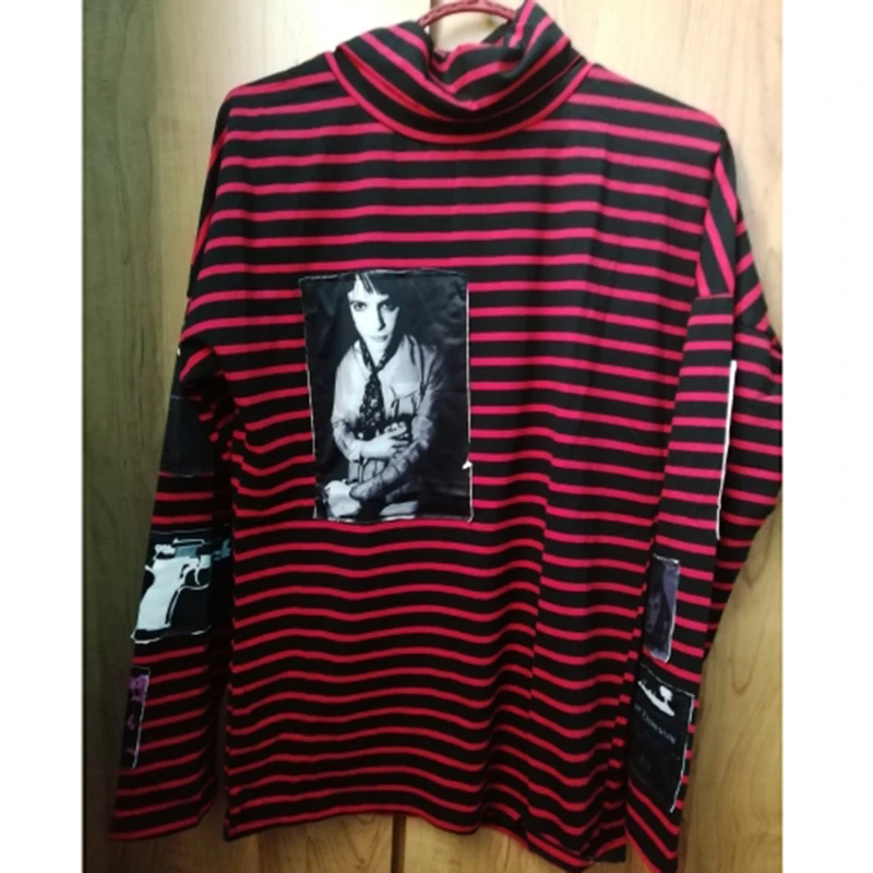 Свитер в полоску allkpoper|hoodie jumper|kpop btsstriped hoodie |