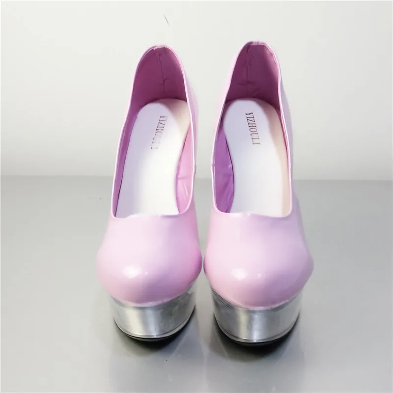 Elegant 17CM Ultra High Heels Single Shoes Fashion Brief Office OL Platform Crystal Shoes, Dress Shoes, Wedding / Party Shoes