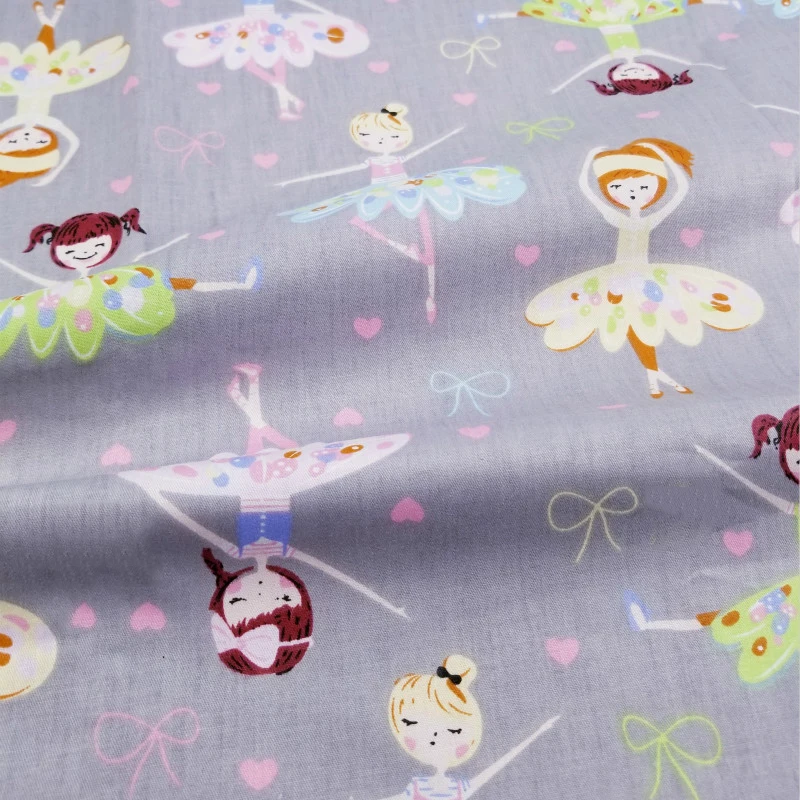 Хлопчатобумажная саржевая ткань для маленьких девочек, хлопок, простыня, ткань для самостоятельного шитья, стеганая одежда для детей и малышей