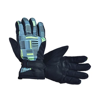 

Man Woman Winter Outdoor Exercise Waterproof Thicken Riding Skiing Gloves(Blue and yellow)