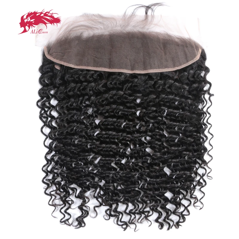 Ali Queen Hair Products Deep Wave Virgin Brazilian Hair Natural Color 8\