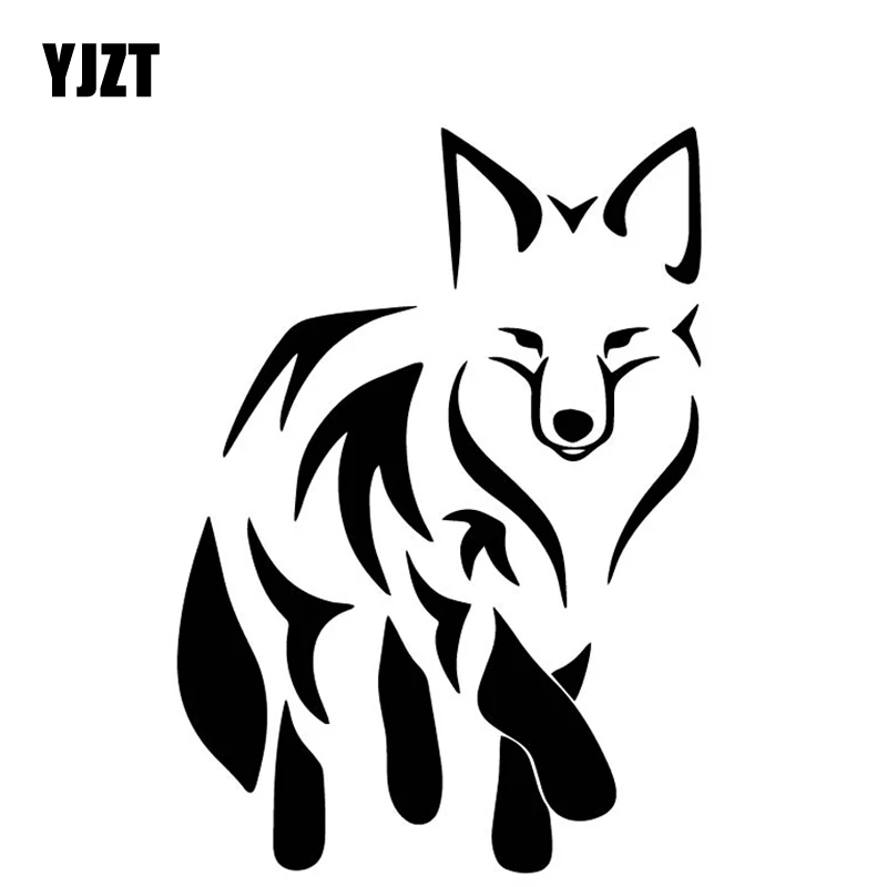 YJZT 11 8 см * 16 7 Cunning Fox автомобильные мультипликационные наклейки декоративные