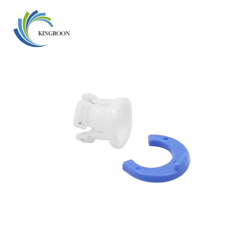 5 Sets White Bowden Tube Clamp Clip Tube Coupling Collet Blue For 6mm 3D Printer