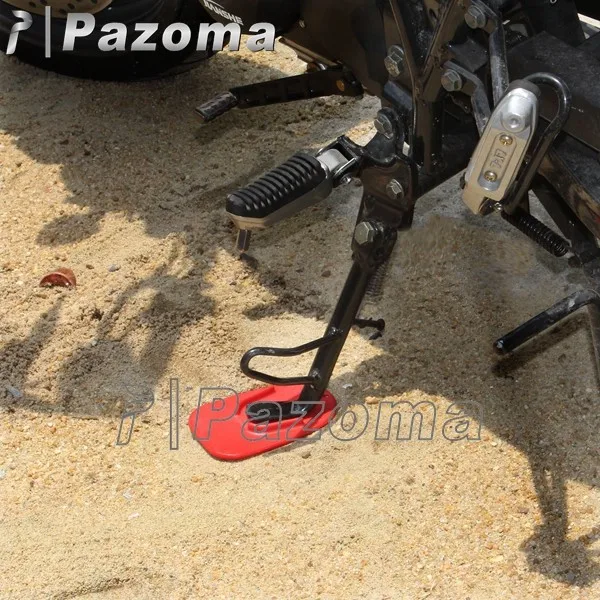 Pazoma Горячие Красный Мотоцикл Универсальный Dirtbike ноги pad База Подставки Pad подножка сбоку пластины защиты для Ducati