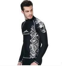 SBART UPF 50+ Water Sport Men Swim Shirts Lycra Surf Rushguard Top Long Sleeve Diving Surfing Beach Swimsuit Free Shipping