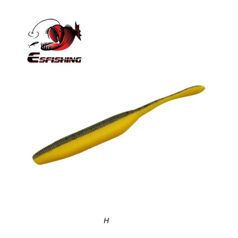 Рыболовные приманки ESFISHING Drive Shad, 125 мм, 7,8 г, 5 шт., рыболовные приманки для ловли карпа, набор Iscas, искусственные приманки для ловли на крючок, спиннербейт - Цвет: H