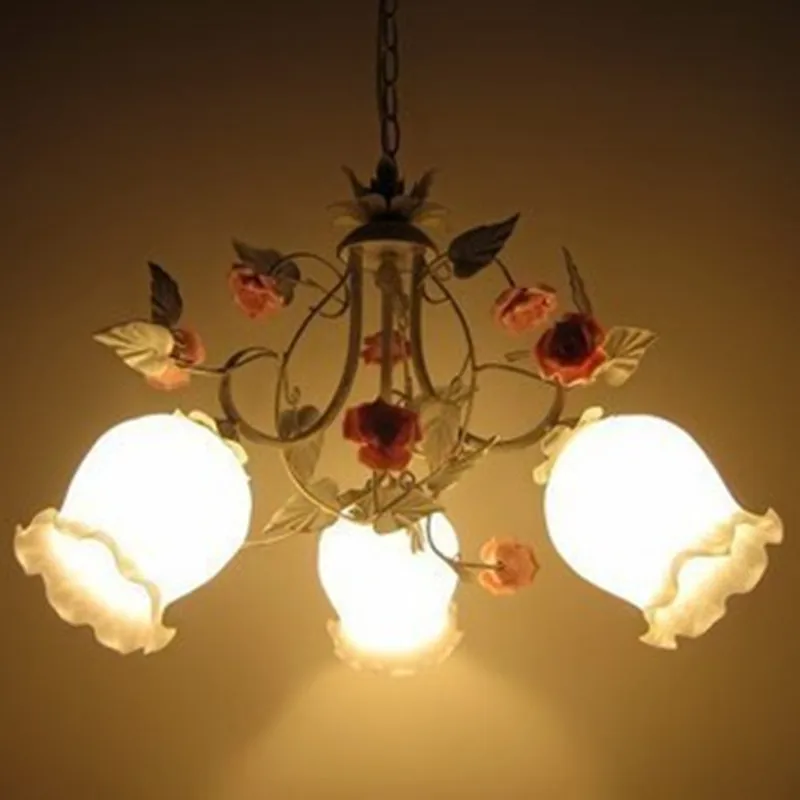 

Rustic wrought iron flowers and bedroom pendant lights fashion pendant light brief pendant lamps lighting Fashion ZL363